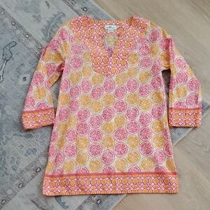 Vineyard Vines Women's Citrus Tunic Beach Cover-up Dress SzS